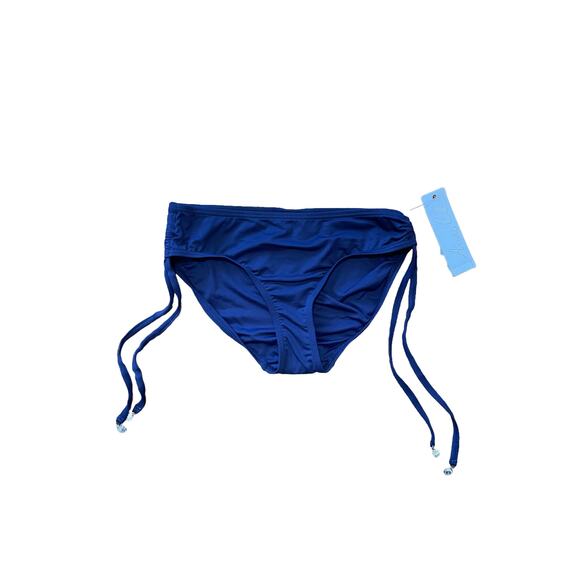 NWT Anne Cole Navy Blue Bikini Swimsuit Bottom Women’s Size Small Full Coverage - Picture 1 of 4